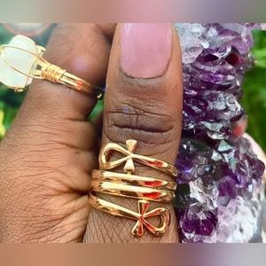 Gold Ankh Ring